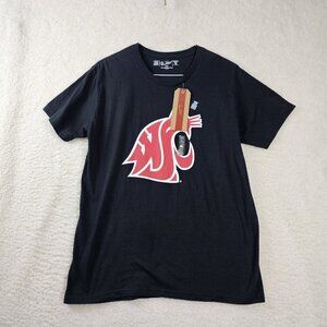 Washington State University T Shirt Womens Medium Black WSU Logo Cougs‎ Cougars